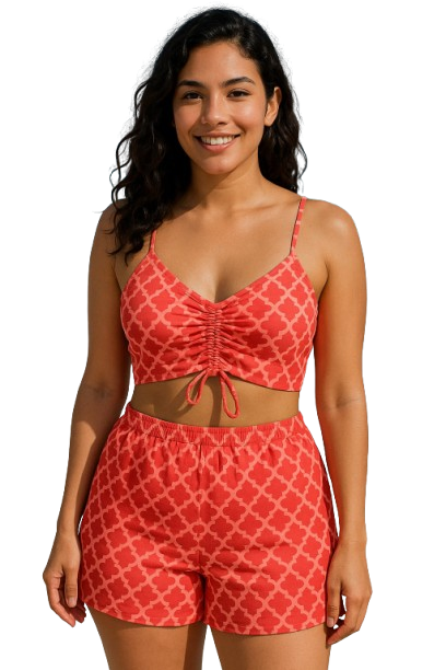 Bikini Isla Bonita Rojo - 3 Piezas